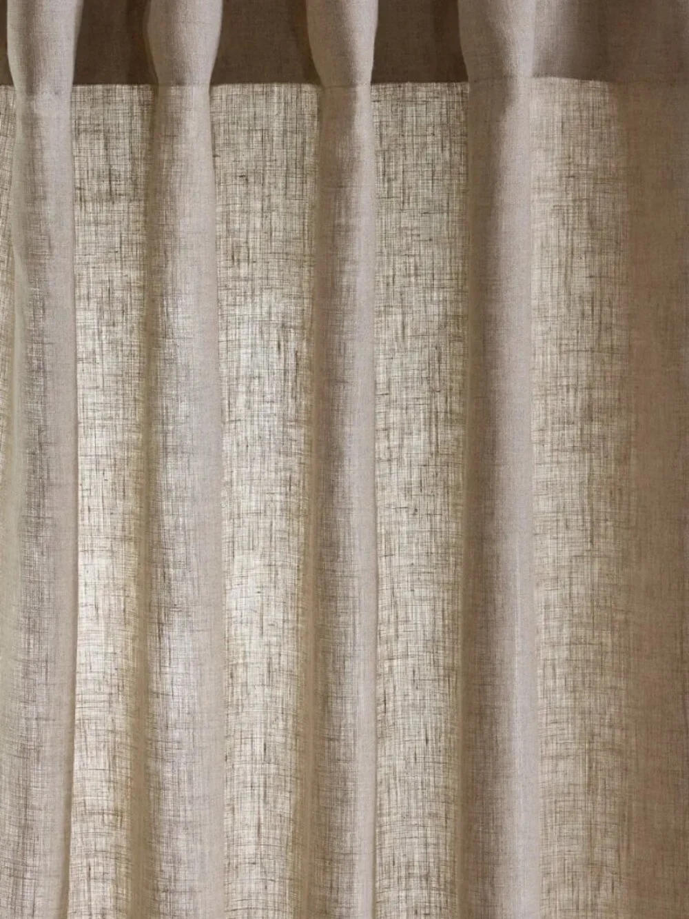 Quince Set of 2 Panels European Linen Curtains Dark Flax 48 x 84 NWOT